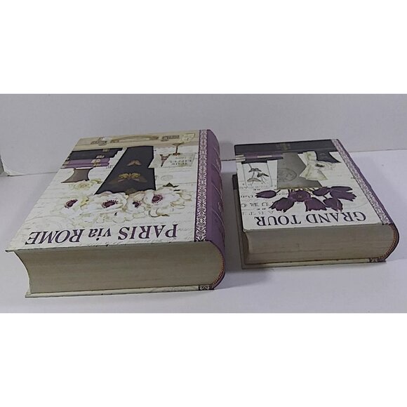 Paris Hidden Book Storage Lot Faux Secret Multicolor Floral 2011 Kathryn White - Picture 5 of 7